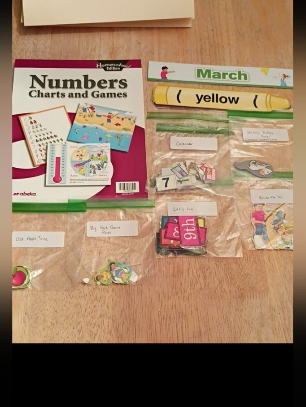 Abeka K5 Charts And Games - Picture 5 of 9